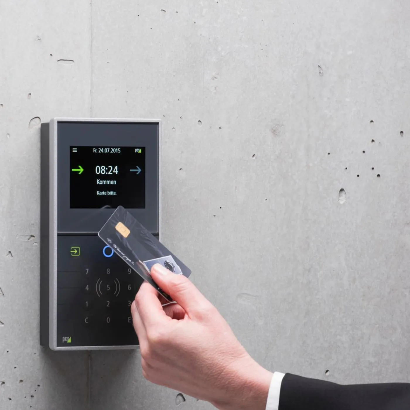 Access control card reader
